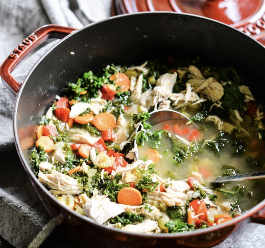 Kale and Chicken Broth Soup Recipe